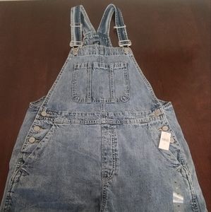 Women's Gap Denin Overall Shorts Size M New